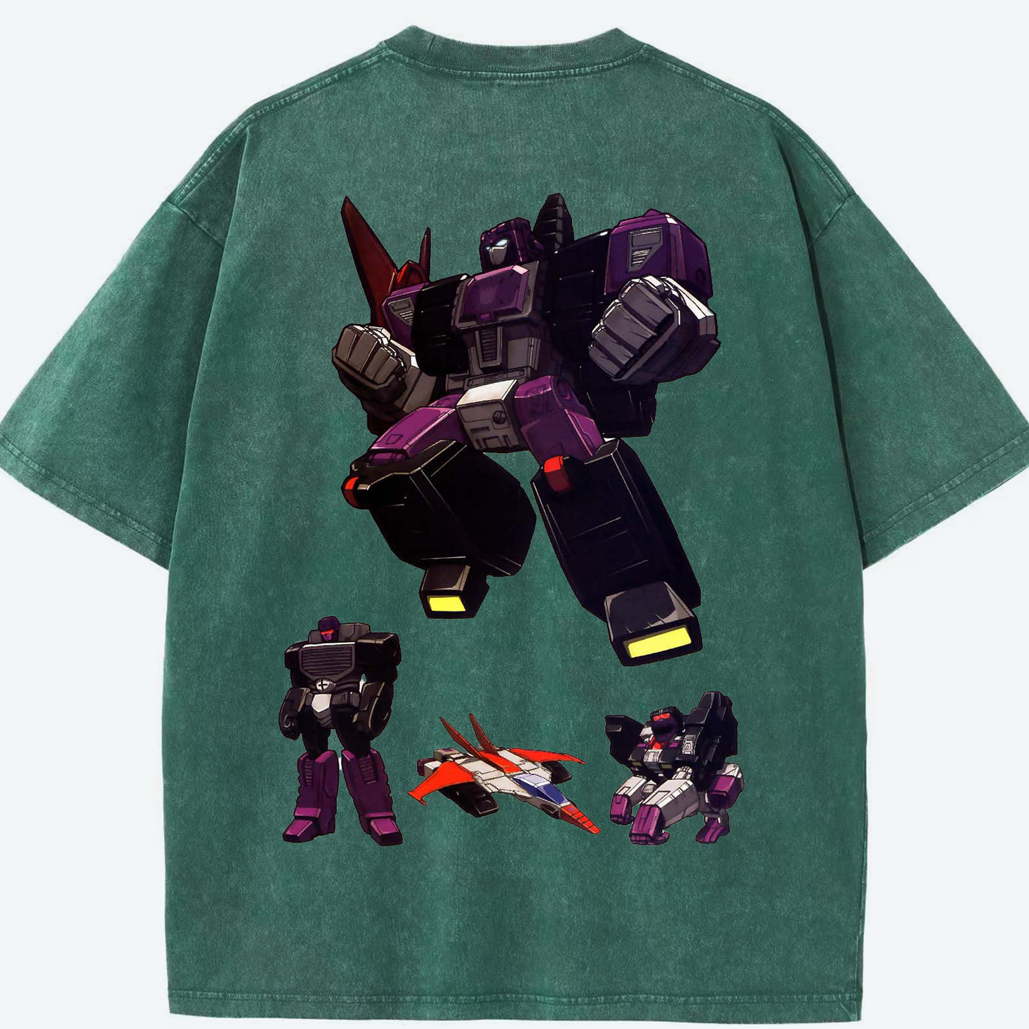 （画像用）  綿100% ヴィンテージ風 半袖Tシャツ（背面プリント）